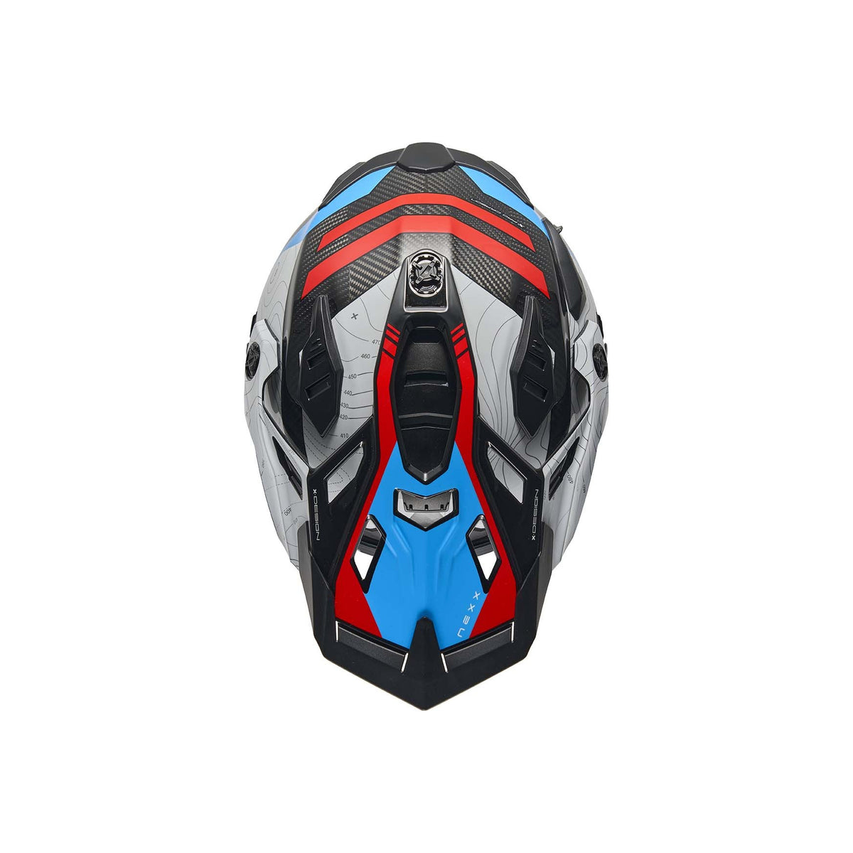 NEXX Helmet X.WED3 FURKA CARBON RED.BLUE