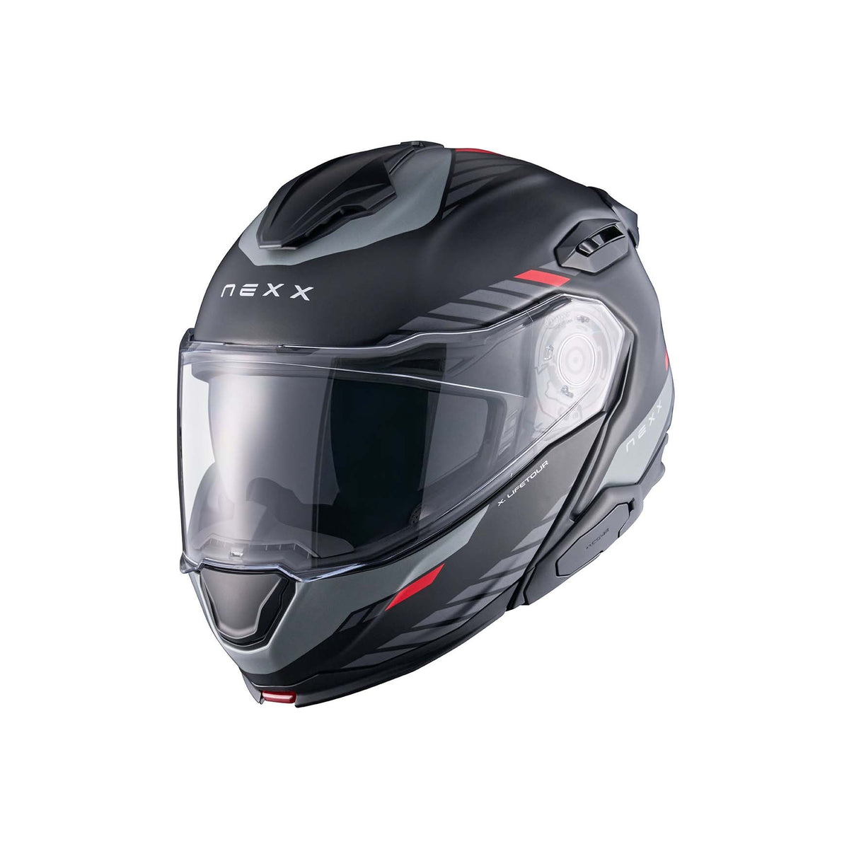 NEXX Helmet X.LIFETOUR GLOBE BLACK.RED MT
