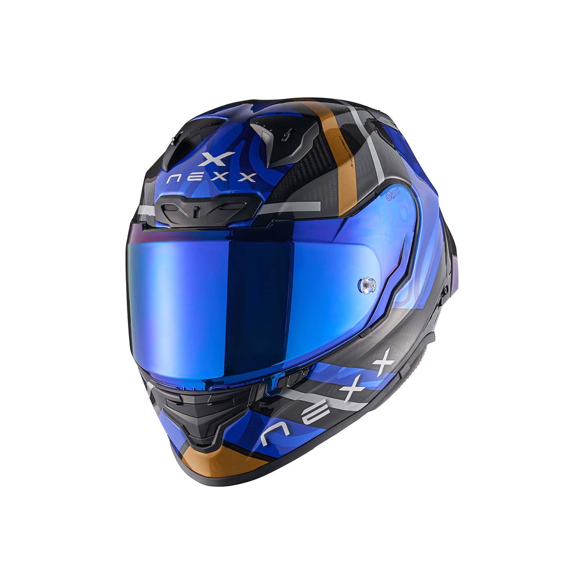 NEXX Helmet X.R3R SWIRL CARBON DEEP BLUE