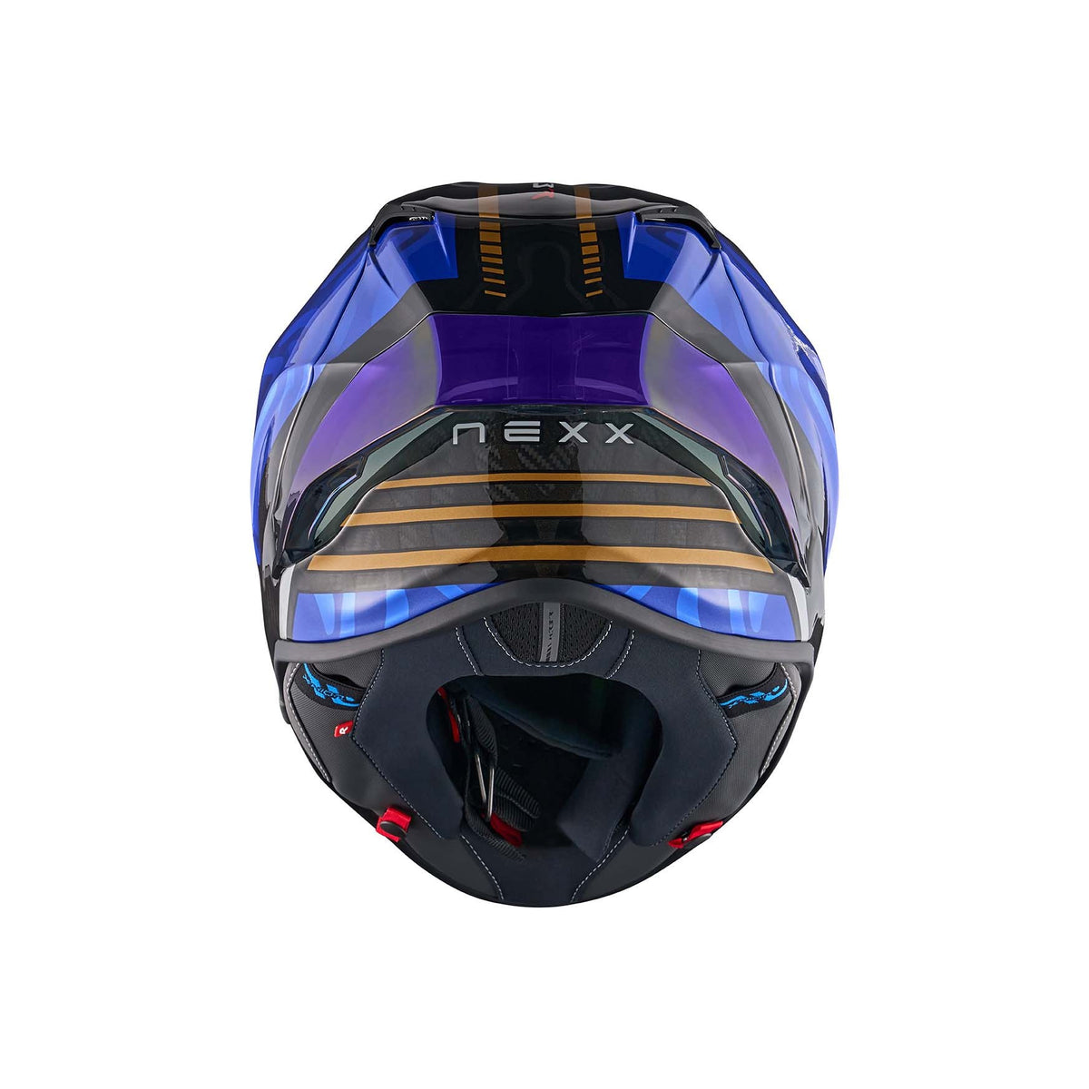 NEXX Helmet X.R3R SWIRL CARBON SKY BLUE