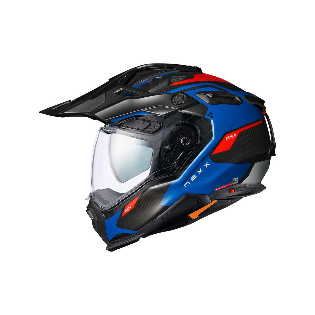 NEXX Helmet X.WED3 Keyo CARBON Blue-Red Matt