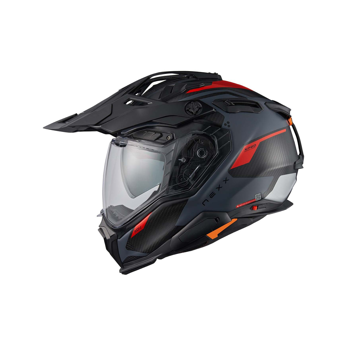 Nexx Helmet X.WED3 KEYO CARBON GREY.RED MT