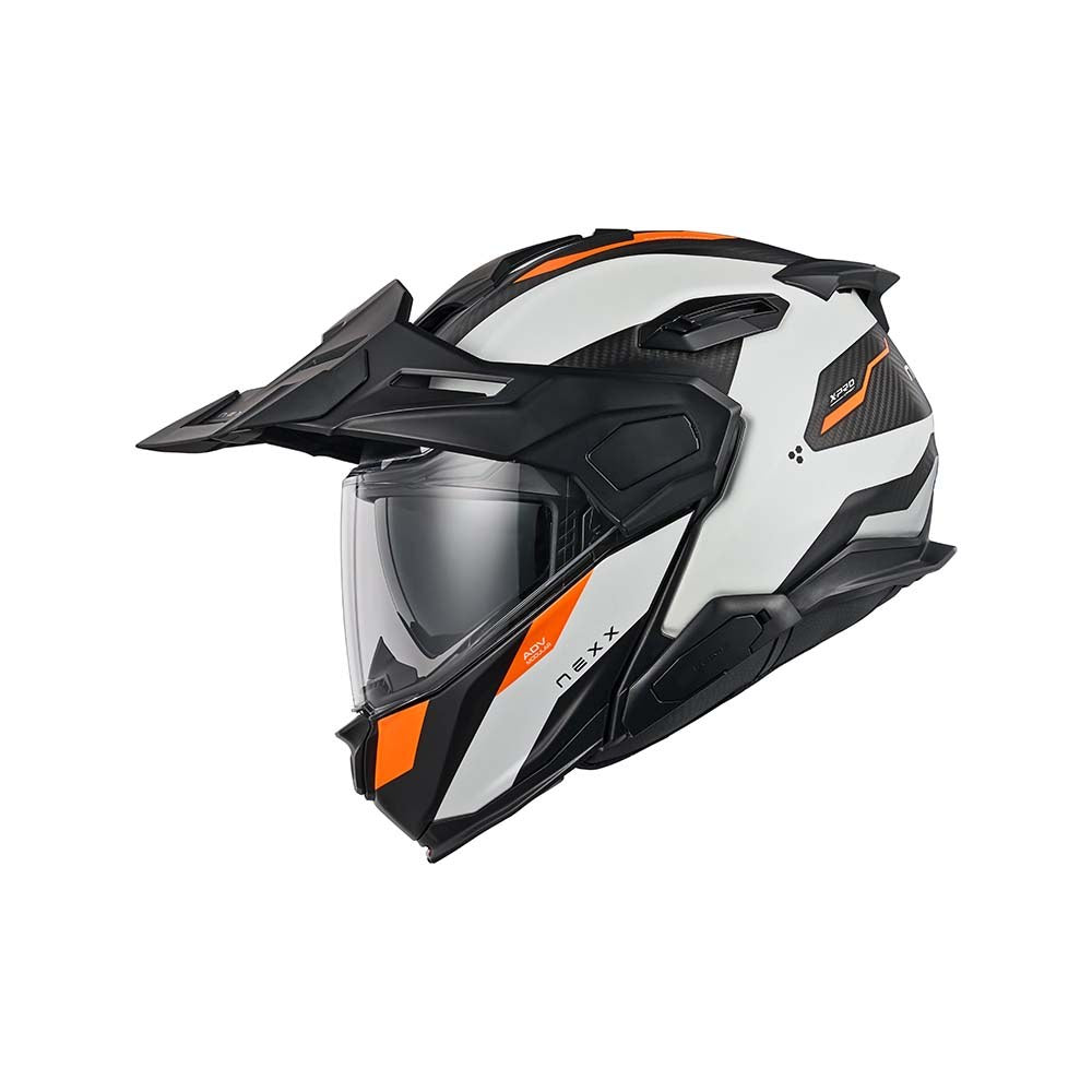NEXX Helmet X.LFC TERRA CARBON WHITE.ORANGE MT