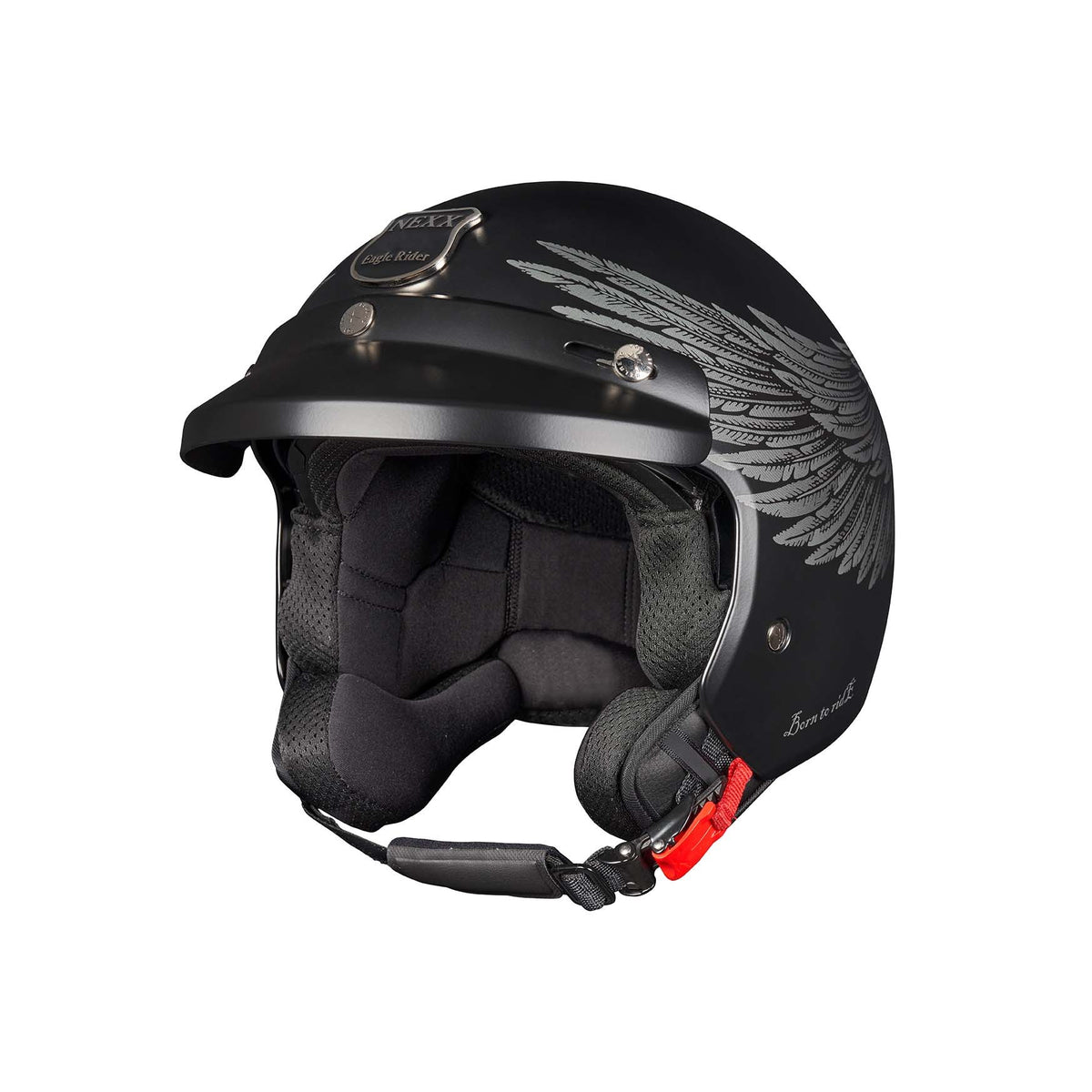Nexx Helmet Y.10 EAGLE RIDER BLACK.GREY MT