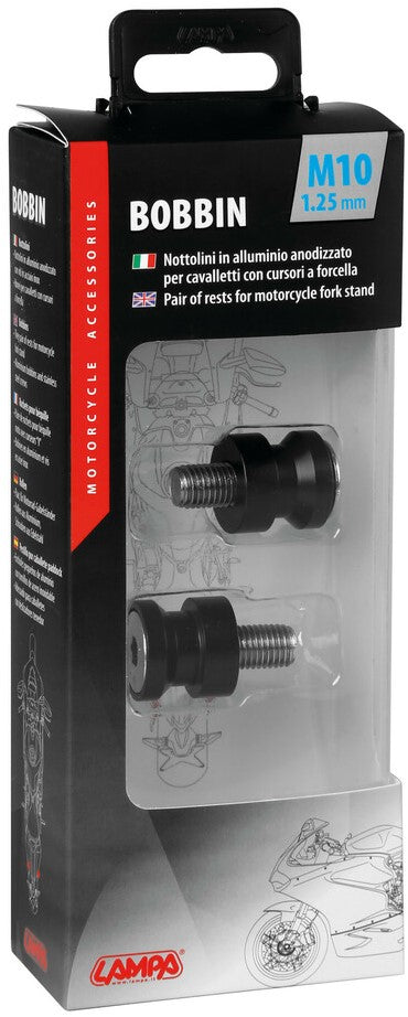 Aluminium 10x1,25 mm BOBBINS FOR FORKED STANDS