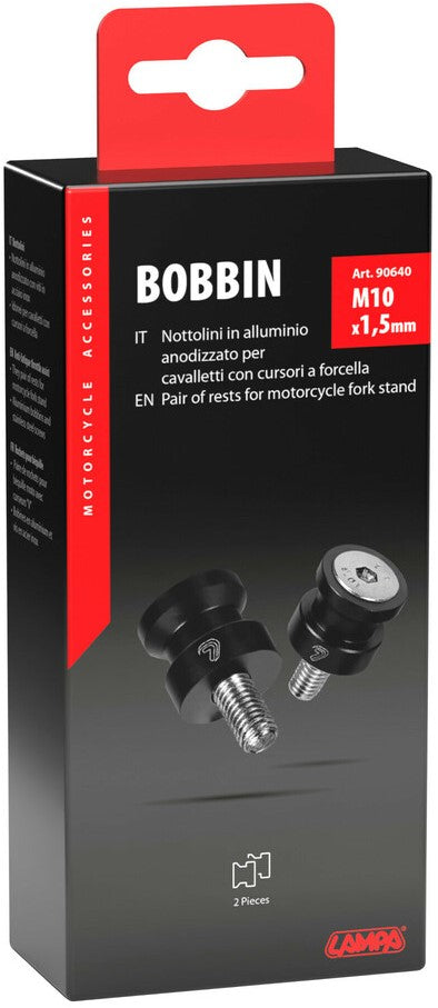 Aluminium 10x1,50 mm BOBBINS FOR FORKED STANDS