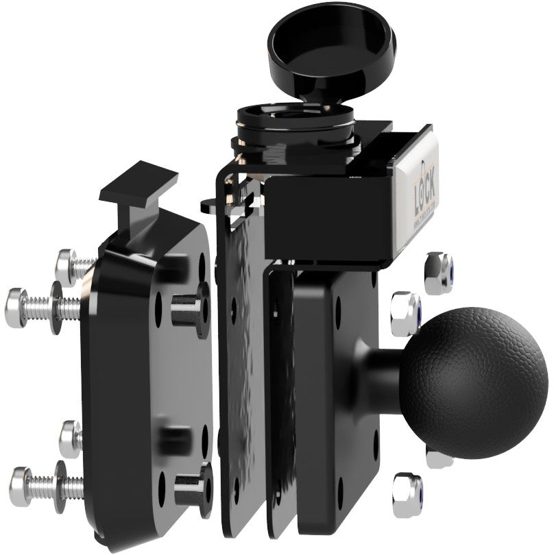 Antidiefstal slot Zumo XT3, XT2 & XT  (slotplaat + afsluitbare knop RAM)