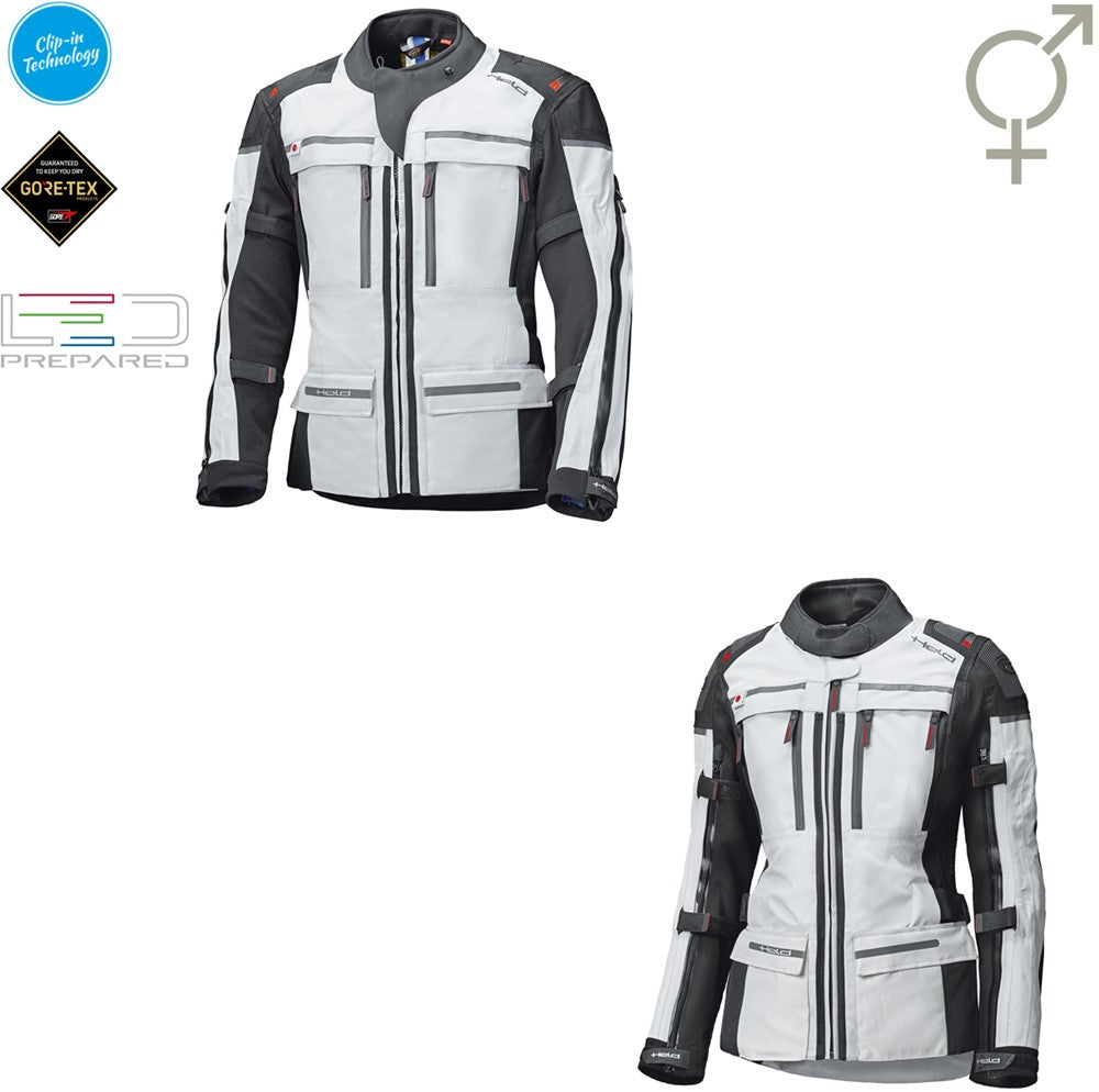 ATACAMA TOP TOURINGJACKET GREY-RED (Heren)