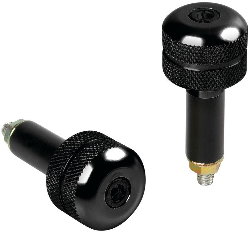BAR ENDS BLACK COLOUR PAIR 13/17MM FITTING