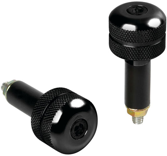 BAR ENDS BLACK COLOUR PAIR 13/17MM FITTING