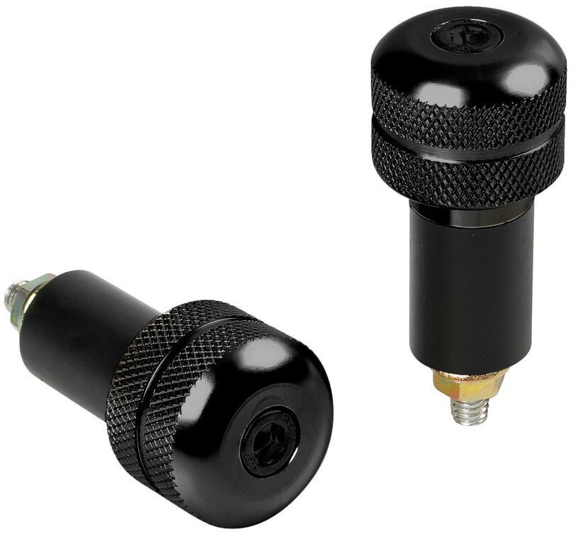BAR ENDS,BLACK COLOUR PAIR 17/23MM FITTING