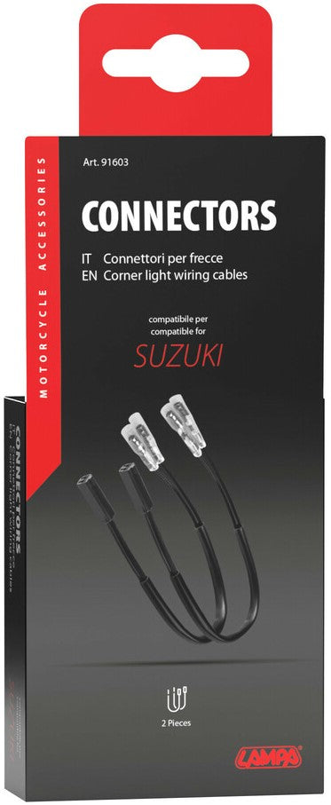 Corner lights wiring cables 2 pcs - compatible for - Suzuki