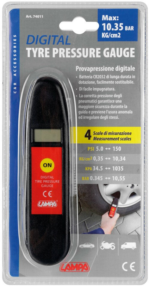 Digital tyre pressure gauge
