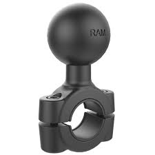 RAM HANDLEBAR MNT 3/8"-5/8" 1" BALL 9mm - 15mm