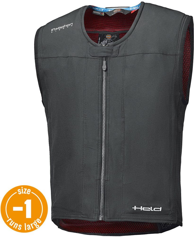 EVEST Airbag-WAISTCOAT WITH ZIP & Box BLACK