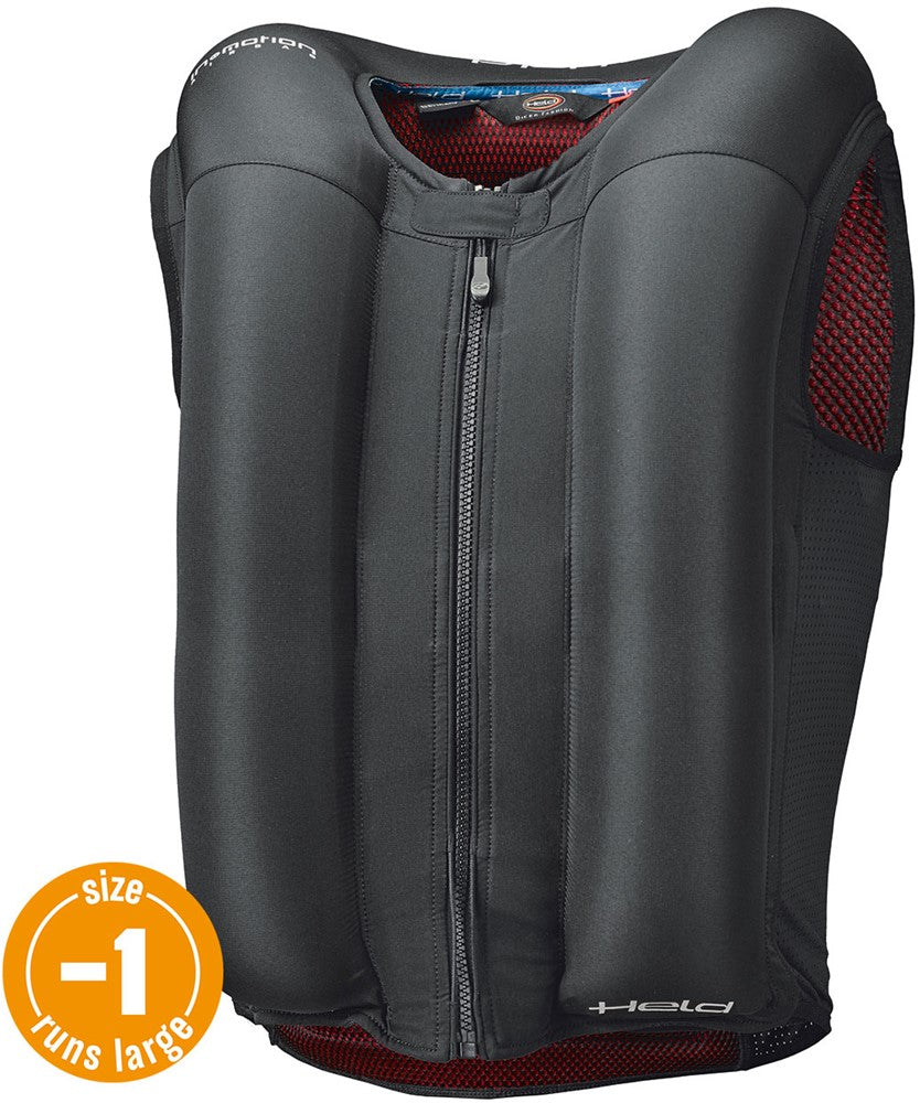 EVEST Airbag-WAISTCOAT WITH ZIP & Box BLACK