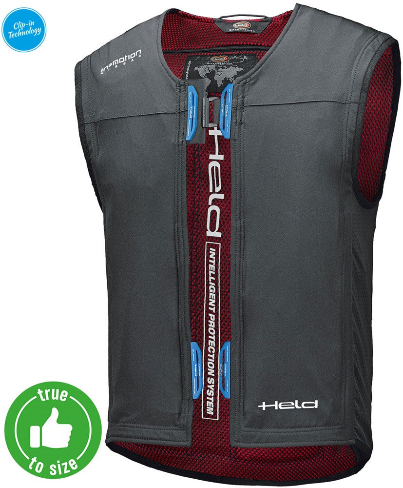 EVEST CLIP-IN & BOX Airbag-WAISTCOAT & Box  BLACK