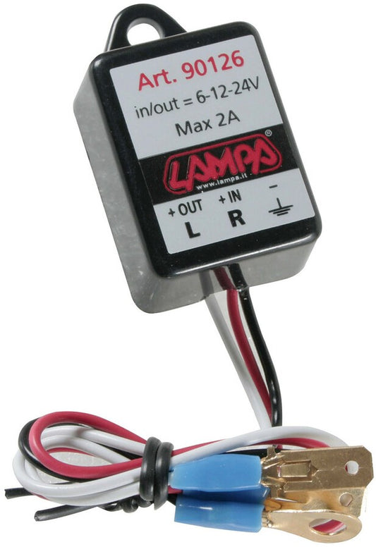 Flasher electronic flasher device for Led indicators - 6/12/24V - 2A