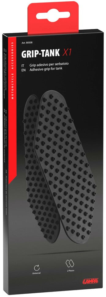 Grip-Tank X1 adhesive tank pads - Black