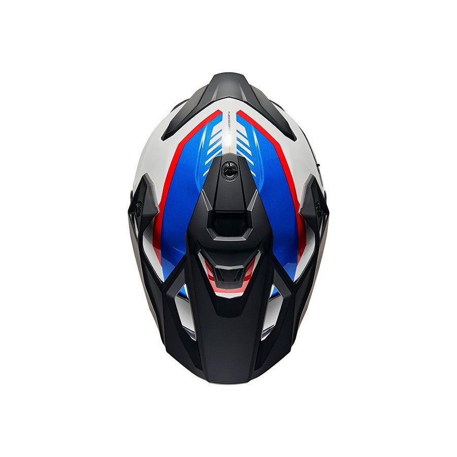 NEXX Helm Y.TRAVL QUEST WEISS.BLAU.ROT