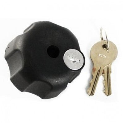 KNOB W/ LOCK & 1/4-20 BRASS HOLE B SIZE