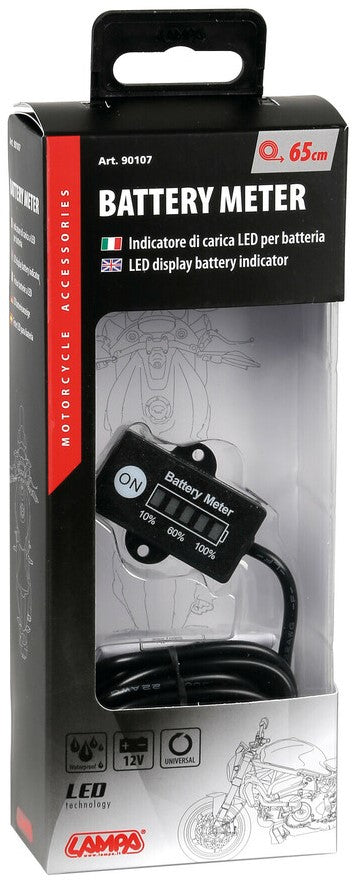 LED DISPLAY BATTERY INDICATOR 12V