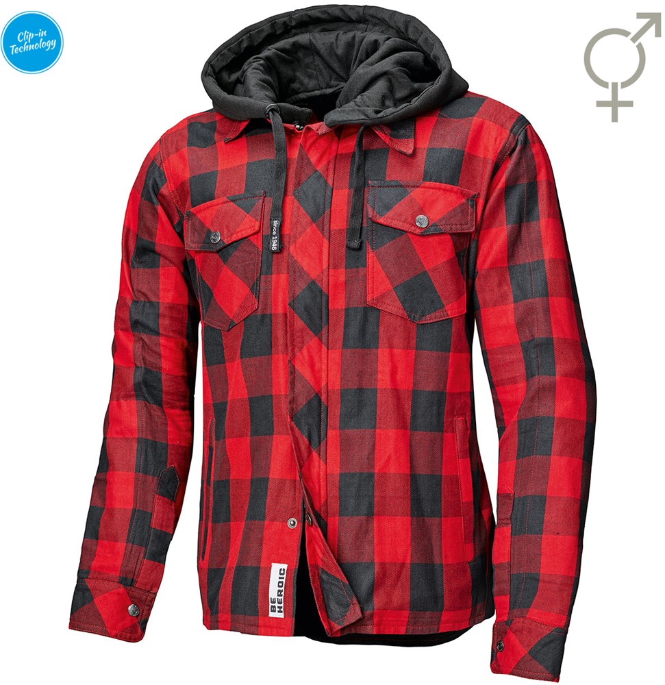 LUMBERJACK II FlanellSHIRT BLACK-RED (Dames)