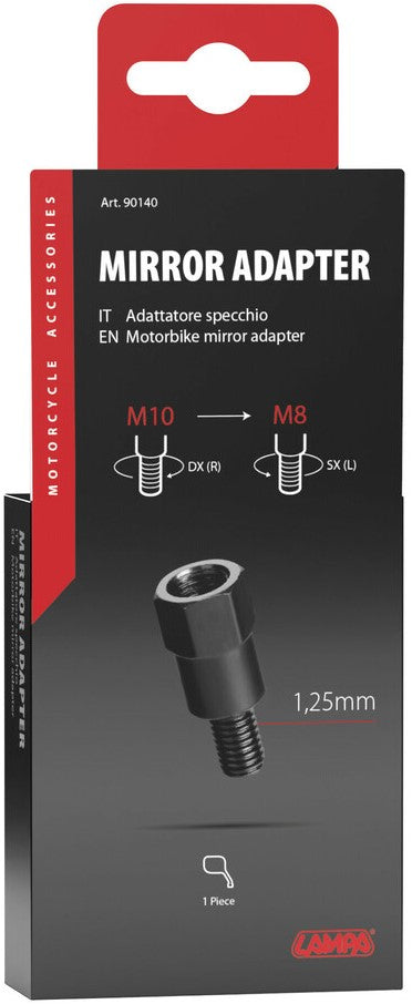 Mirror adapters - Thread Ø 10 mm right > Ø 8 mm left