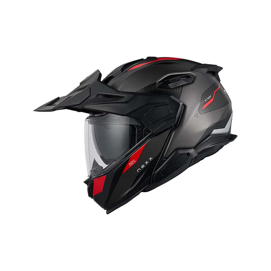 NEXX Helm X.LFC TERRA CARBON GRAU.ROT 