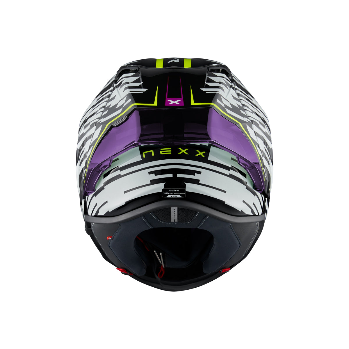 Nexx Helm X.R3R GLITCH RACER CARBON WEISS NEON