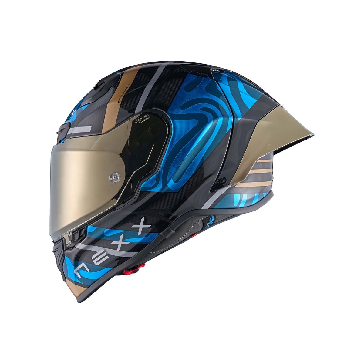 NEXX Helm X.R3R SWIRL CARBON DEEP BLUE
