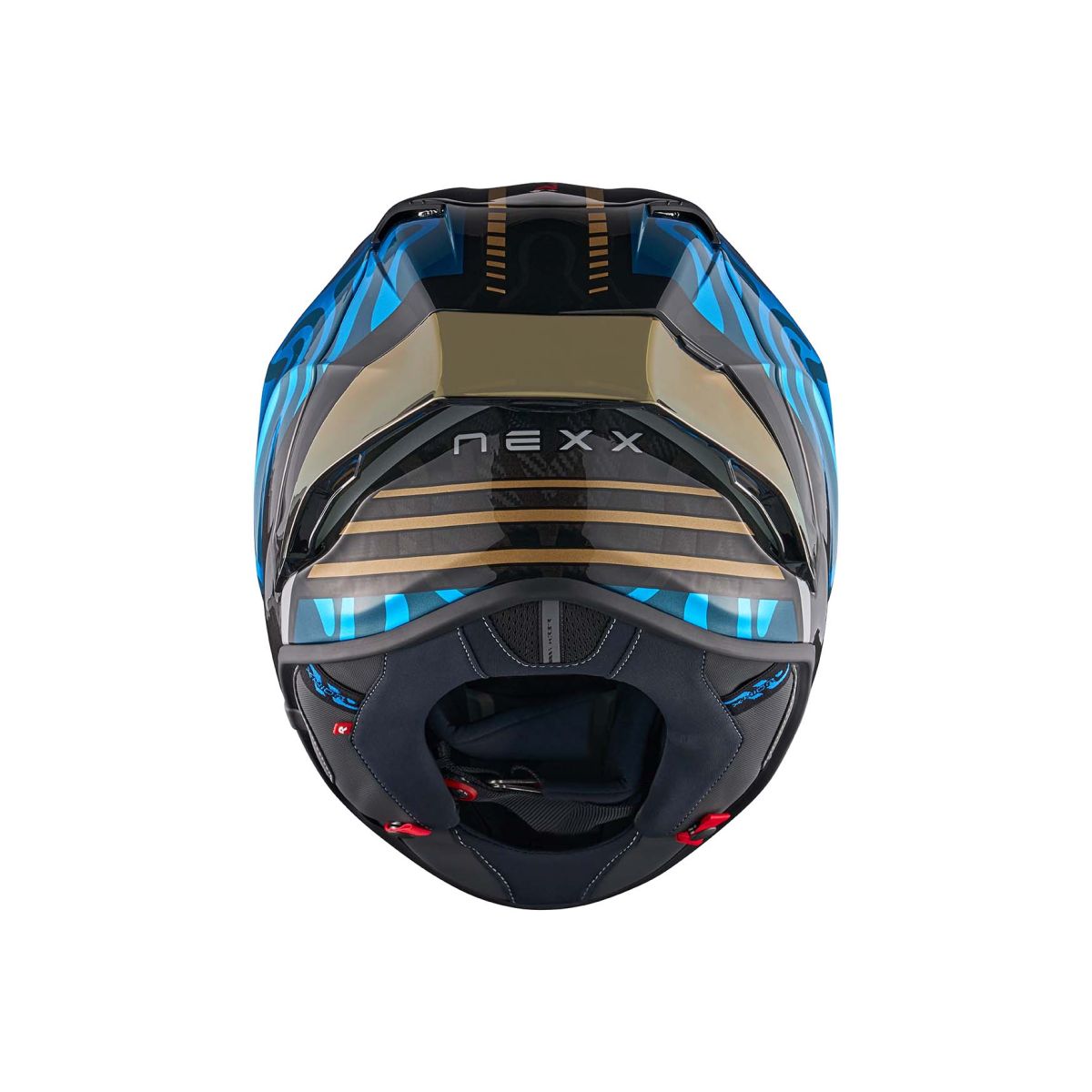 NEXX Helm X.R3R SWIRL CARBON DEEP BLUE