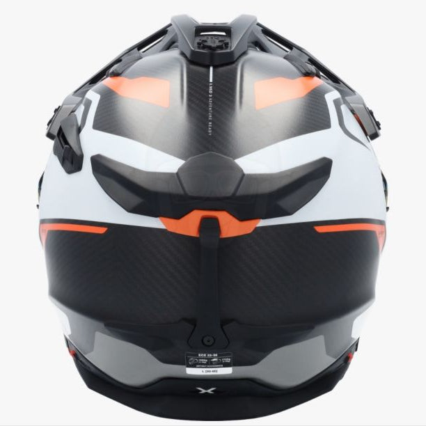 Nexx Helm X.WED3 KEYO CARBON WEISS.ORANGE MT