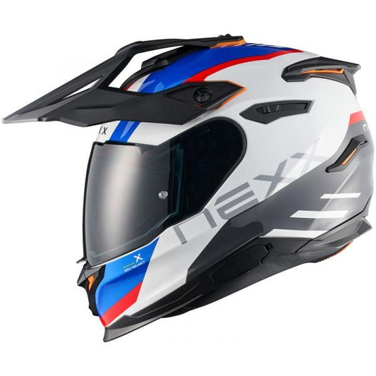 NEXX Helm Y.TRAVL QUEST WEISS.BLAU.ROT
