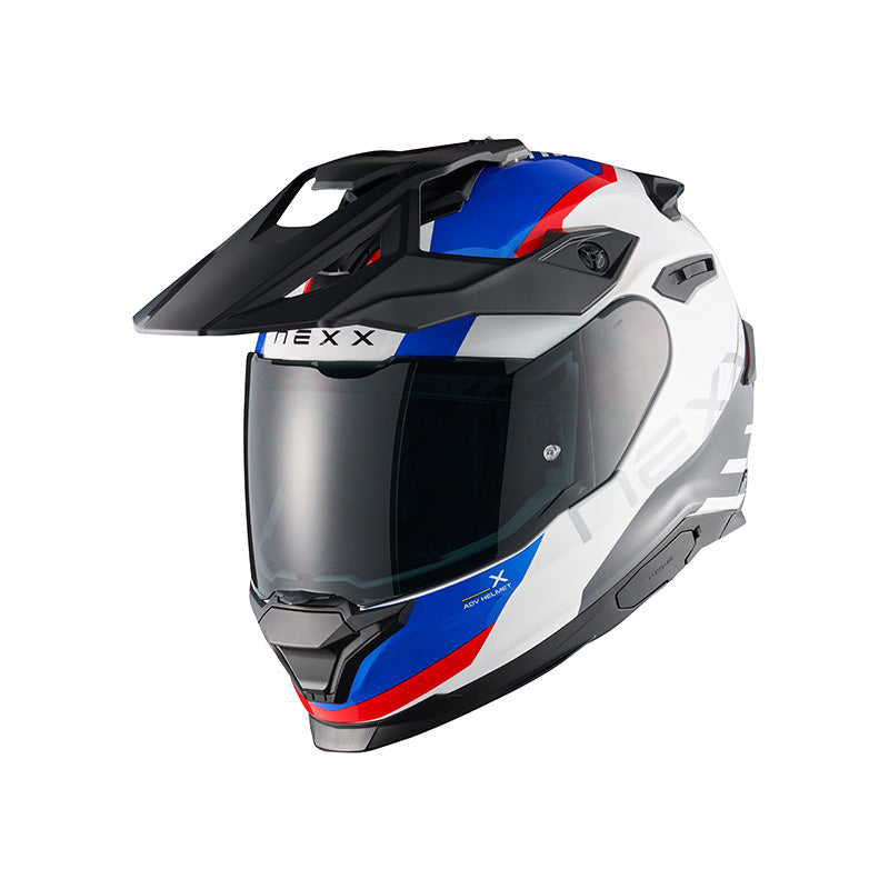 NEXX Helm Y.TRAVL QUEST WEISS.BLAU.ROT