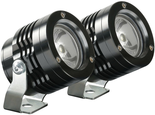 O-Lux pair of auxiliary led lights 12V - Black