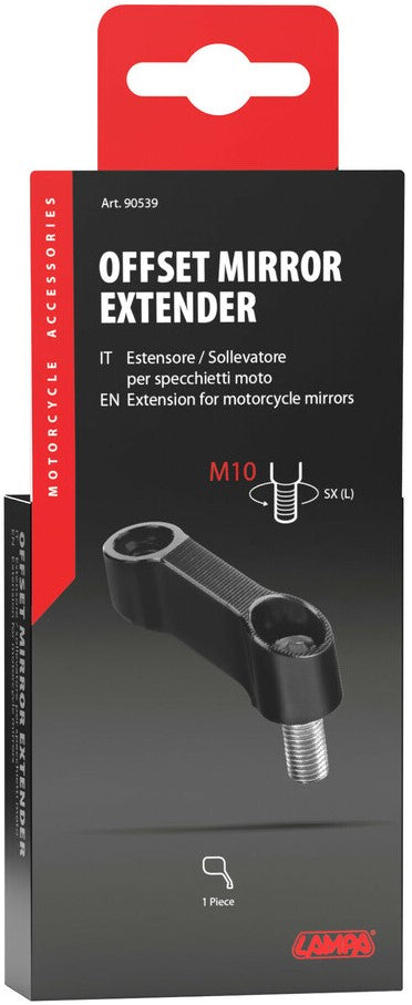 Offset mirror extender - Thread M10 left
