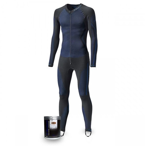 RACE SKIN II 1-pc UNDERALL BLACK-BLUE (Heren)