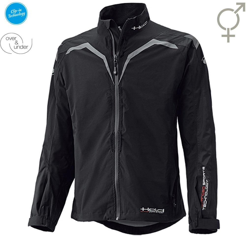 RAINBLOCK TOP SPORTY RAINJACKET BLACK-WHITE (Dames)