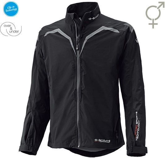 RAINBLOCK TOP SPORTY RAINJACKET BLACK-WHITE (Dames)