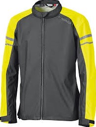 RAINSTRETCH TOP RAINJACKET BLACK-NEONYELLOW