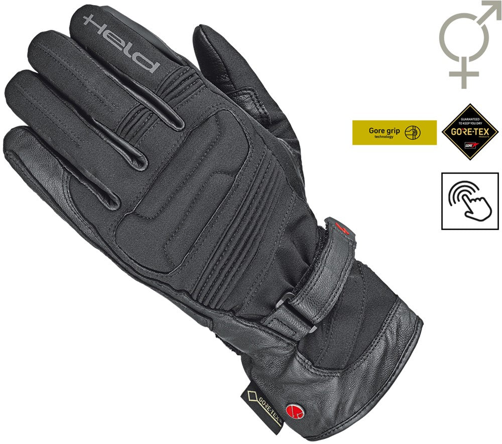 SATU II GORE-TEX® GLOVES + Gore Grip BLACK (Heren)