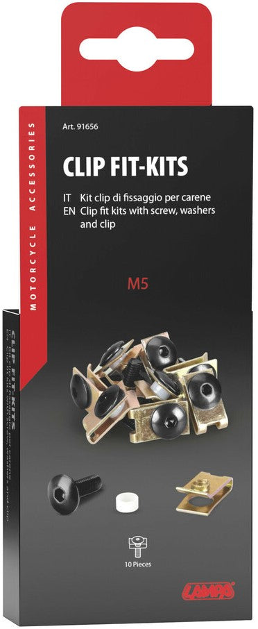 SCREW KIT FOR FIXING THE FAIRINGS (BLACK)