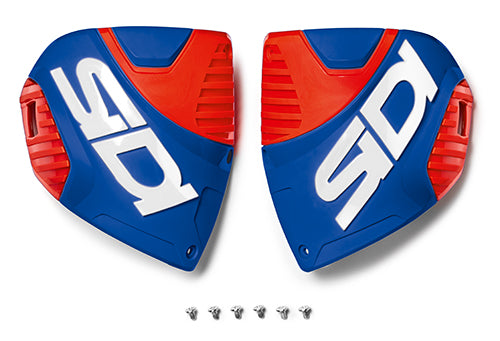 Sidi CF3 shin plate Blue-Red Fluo (153)