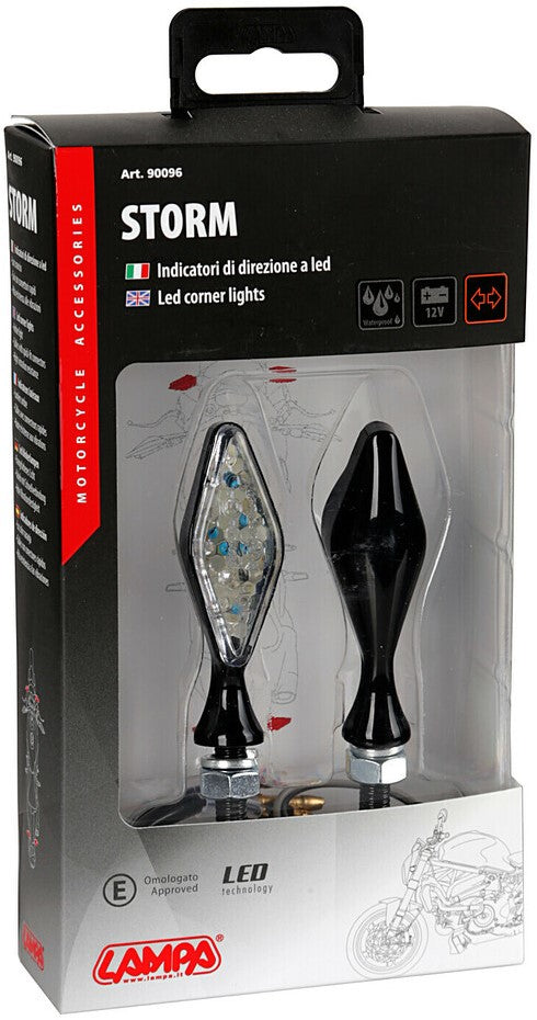 Storm led corner lights - 12V LED - Black
