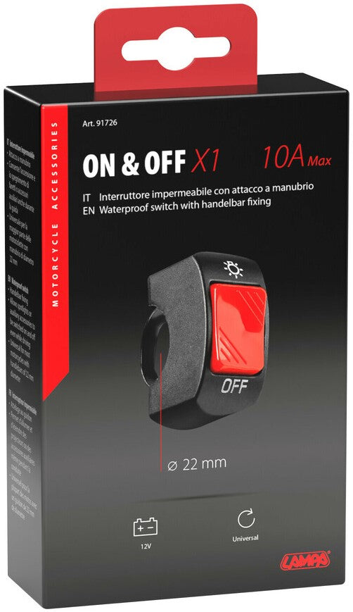 SWITCH HANDELBAR FIXING ON&OFF X1 72