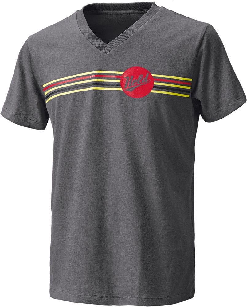 T-SHIRT BE HEROIC  GREY/RED (Dames)