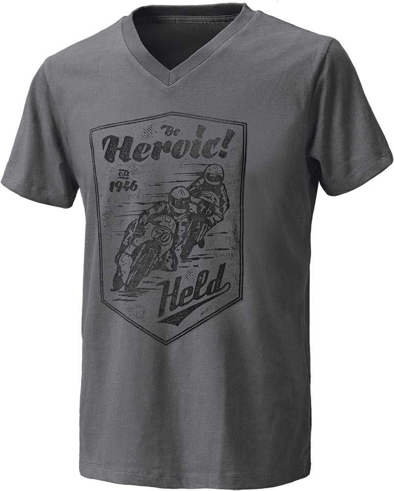 T-SHIRT BE HEROIC  GREY (Dames)