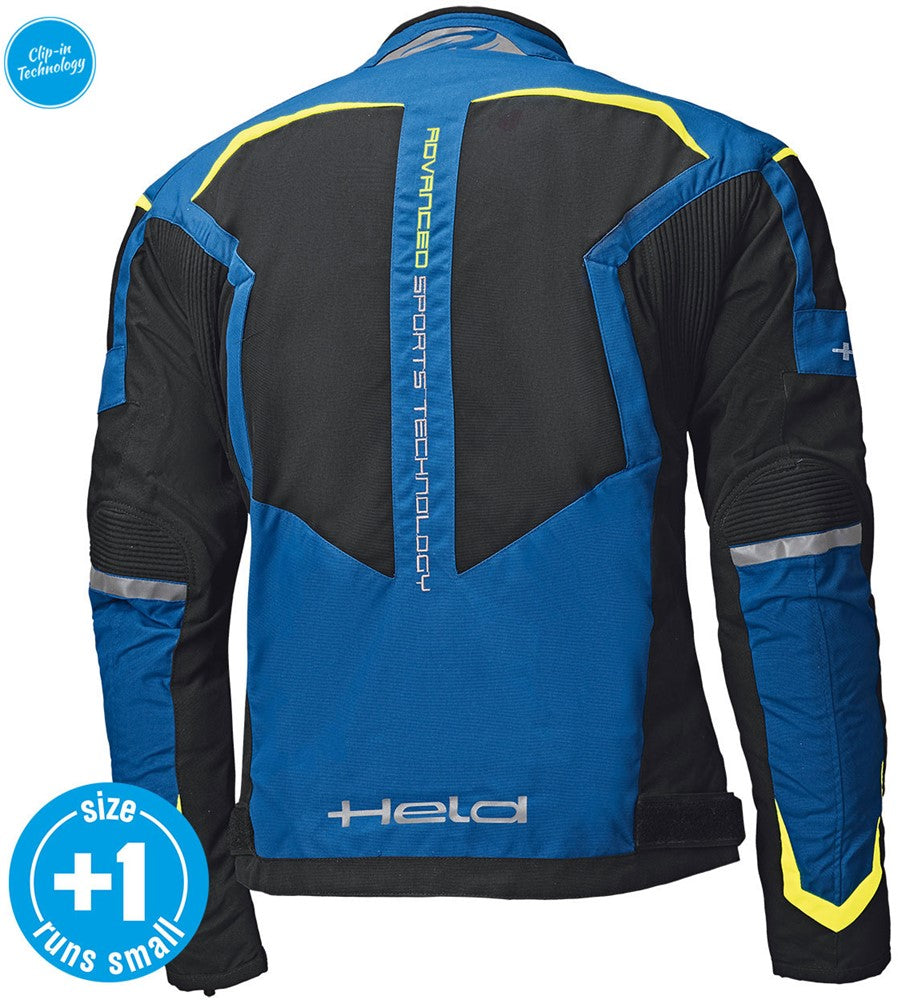 ZELDA SPORTY SUMMERJACKET BLUE-FLUORESCENT-YELLOW