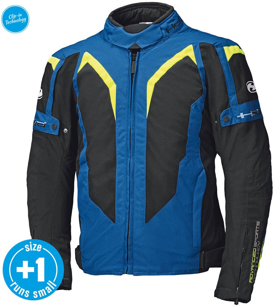 ZELDA SPORTY SUMMERJACKET BLUE-FLUORESCENT-YELLOW